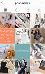 screenshot of poshmark instagram grid