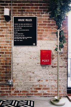 House Rules Sign