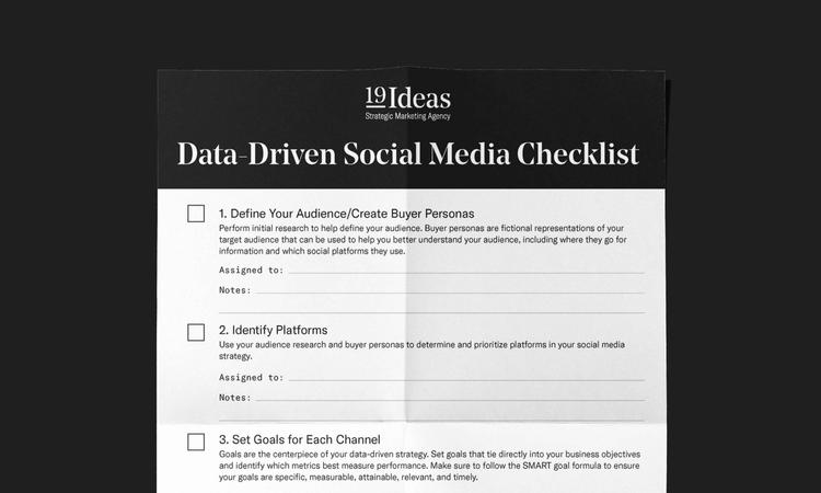 19 ideas social media checklist