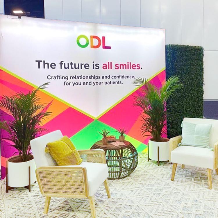 odl sitting area in the tradeshow