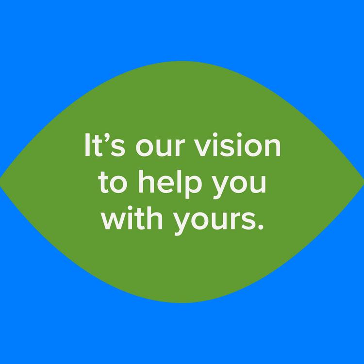 it's our vision to help with yours illustrated text