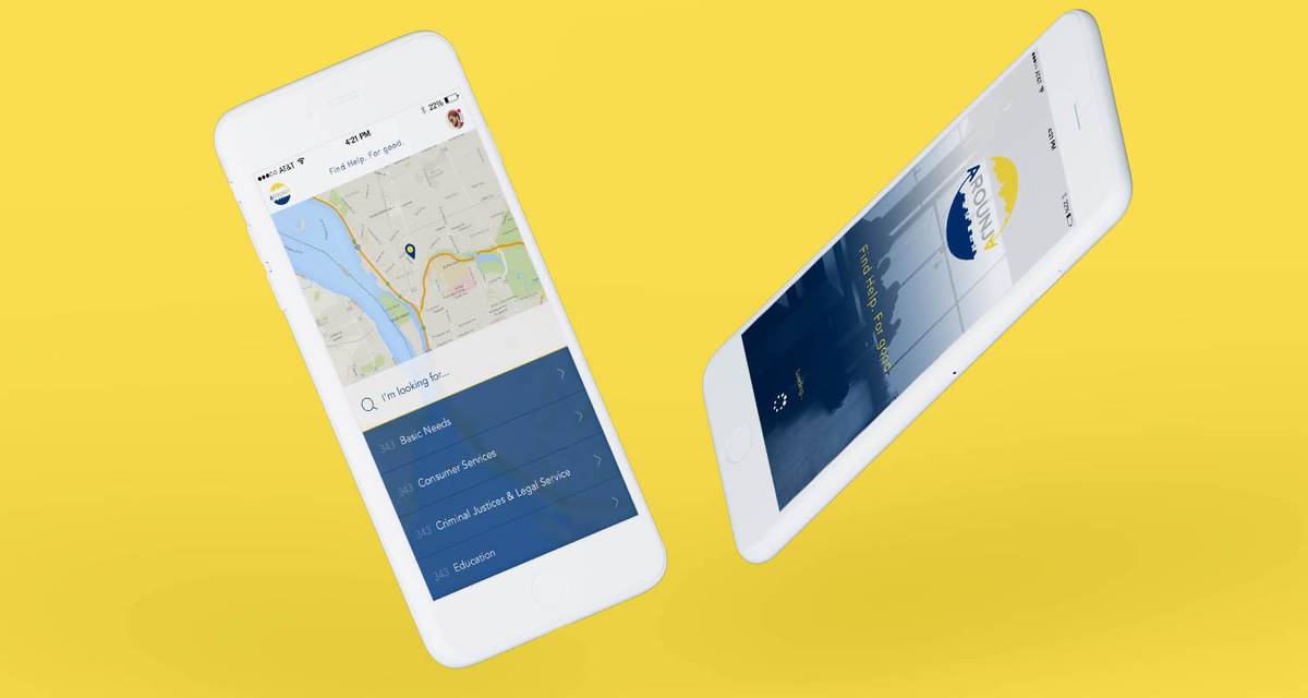 arounja app mockup