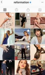 reformation instagram grid