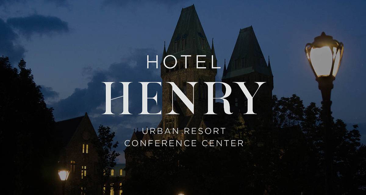 hotel henry nightime silhouette