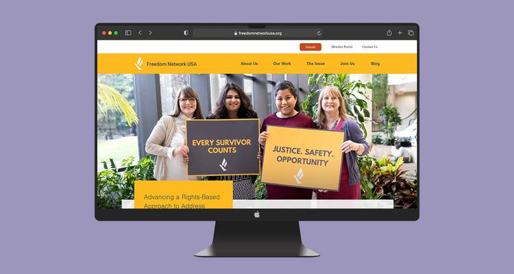 Freedom Network USA Website Screenshot Desktop View