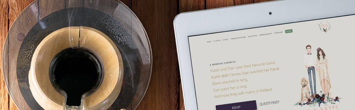 coffee next to ipad