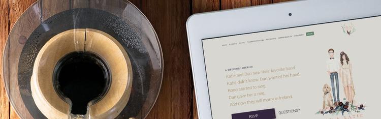 coffee next to ipad