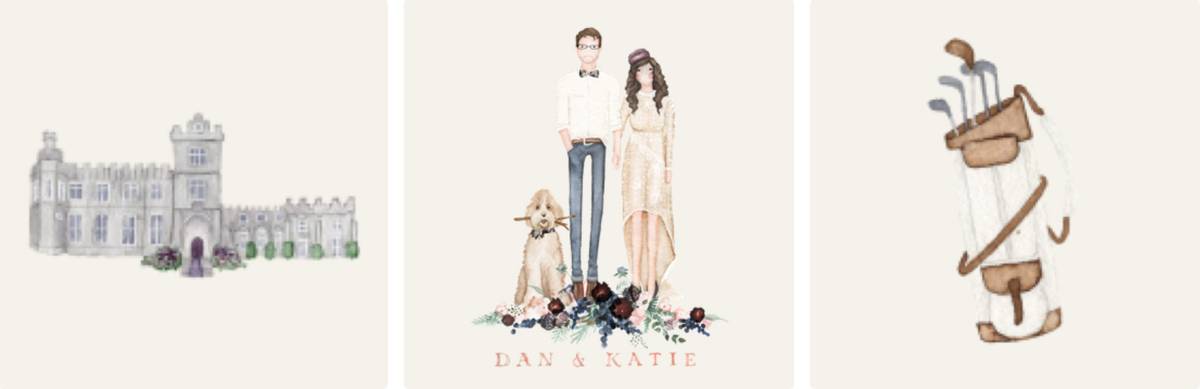 illustrations of wedding