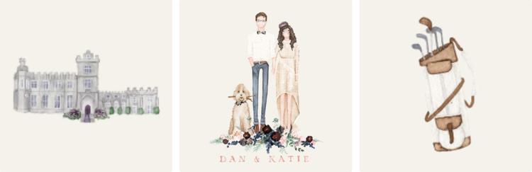 illustrations of wedding