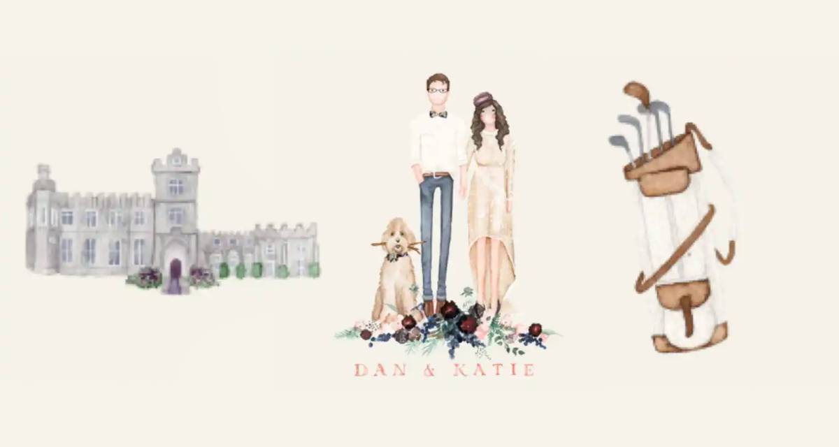 Dan and Katie Illustration