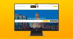 hunt website desktop mockup