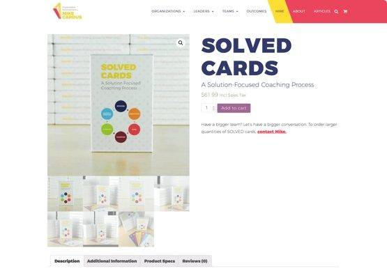 web page with photos and option to purchase items