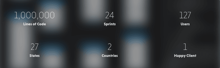 numerical statistics with black overlay behind