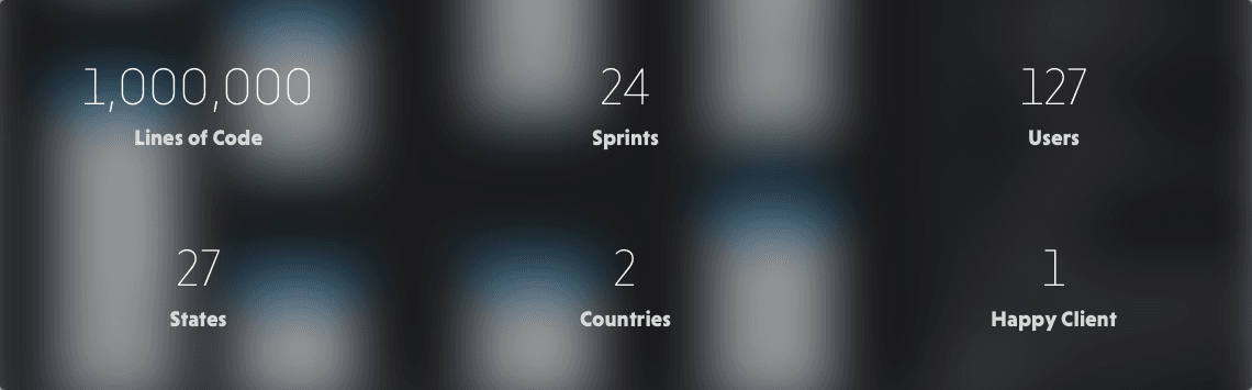numerical statistics with black overlay behind