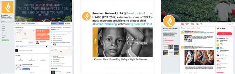 Freedom Network USA Social Media Assets