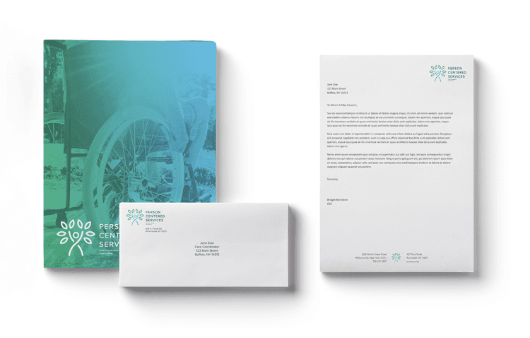 print collateral for person centered services